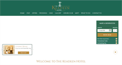 Desktop Screenshot of keadeenhotel.ie