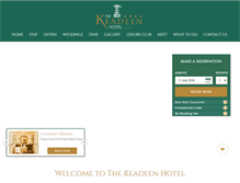 Tablet Screenshot of keadeenhotel.ie